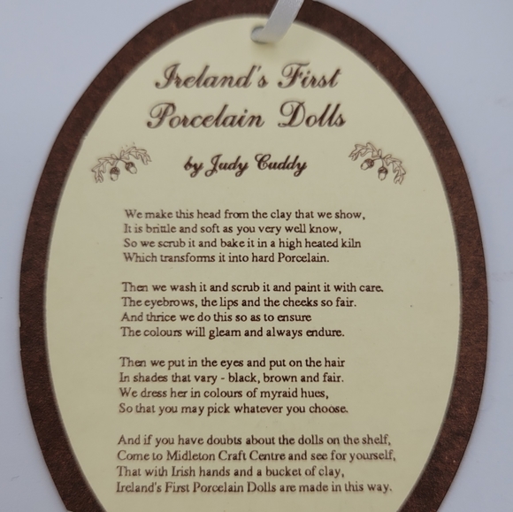 Miniature Irish Porcelain Doll Ornsykjhm? Hypnosisby Judy Cuddy - Picture 3 of 7